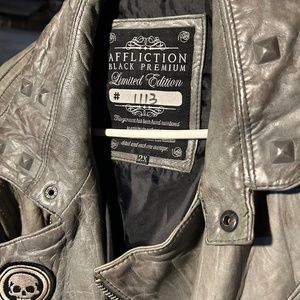 Affliction Leather Biker Jacket